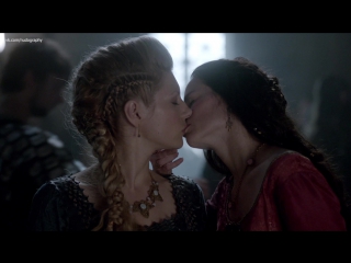 kiss katheryn winnick (katheryn winnick) and amy bailey (amy bailey) - vikings (vikings, 2015) - season 3 / episode 4 (s03e04) big ass milf