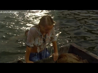 wet in the boat - ekaterina vilkova in the film full breath (2007, valery pendrakovskiy)