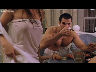 in the sauna - oksana saprykina, irina rakhmanova and unknown in the film brother 2 (2000, alexey balabanov)